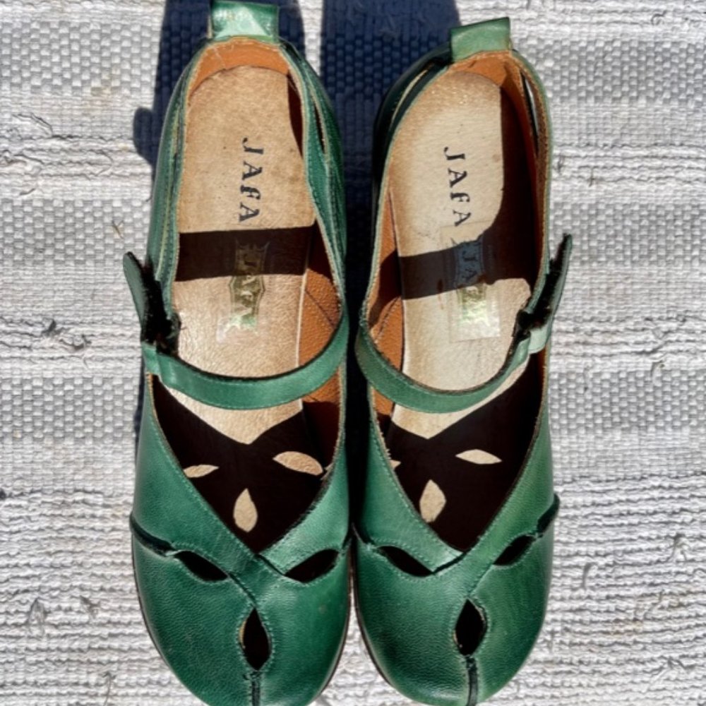 JAFA BOOT, "Mary Janes" size 41, Teal color